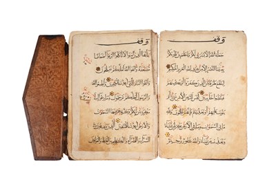 Lot 9 - TWO ILLUMINATED QUR'AN SECTIONS: JUZ IV AND JUZ XXI