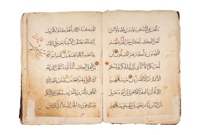 Lot 9 - TWO ILLUMINATED QUR'AN SECTIONS: JUZ IV AND JUZ XXI