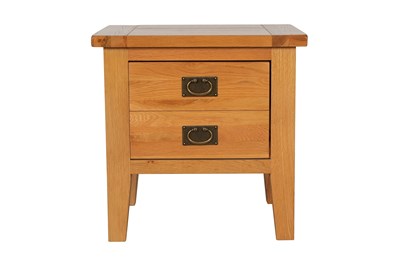 Lot 99 - A CONTEMPORARY LIGHT OAK BEDSIDE TABLE