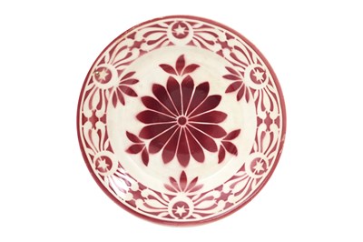 Lot 72 - A SAINT AMAND FRENCH CERAMIC PLATE WITH OTTOMAN MOTIF