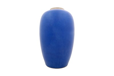 Lot 29 - A CHINESE POWDER-BLUE JAR