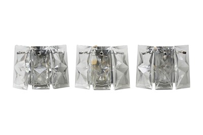 Lot 101 - THREE 1960S GERMAN WALL SCONCES BY KINKELDEY