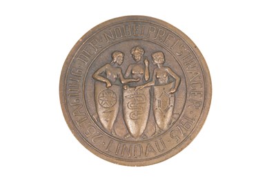 Lot 131 - A BRONZE MEDAL COMMEMORATING THE 25TH LINDAU NOBEL PRIZE LAUREATE MEETING