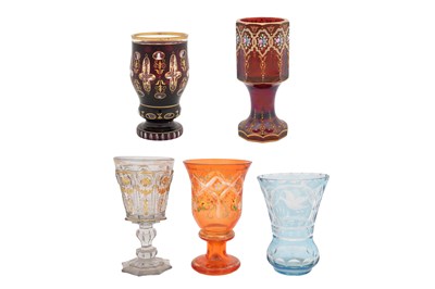 Lot 20 - A COLLECTION OF BOHEMIAN GLASSWARE