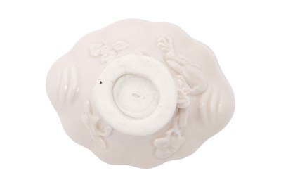 Lot 16 - A CHINESE BLANC DE CHINE LIBATION CUP