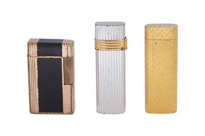 Lot 86 - A GROUP OF THREE CIGARETTE LIGHTERS