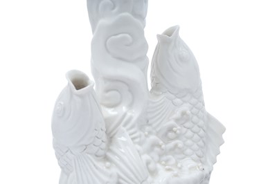 Lot 17 - A GROUP OF THREE CHINESE BLANC DE CHINE PIECES