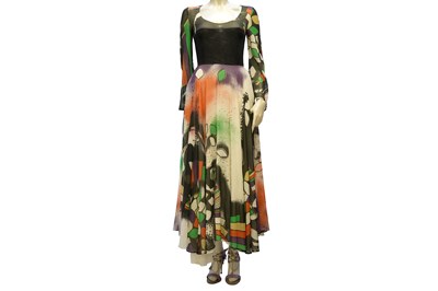 Lot 97 - THEA PORTER PRINTED DRESS