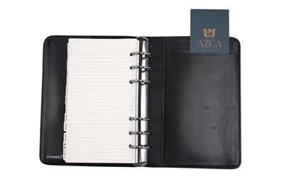 Lot 18 - CHANEL FILOFAX BLACK PERSONAL AGENDA