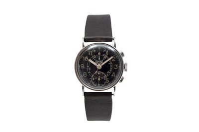 Lot 32 - A VERY RARE VINTAGE MEN’S HEUER STAINLESS STEEL MANUAL CHRONOGRAPH.
