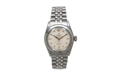 Lot 36 - A RARE VINTAGE ROLEX UNISEX MANUAL STAINLESS STEEL BRACELET WATCH.