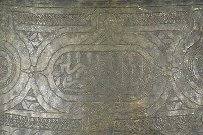 Lot 34 - A MONUMENTAL TINNED COPPER MAMLUK BASIN