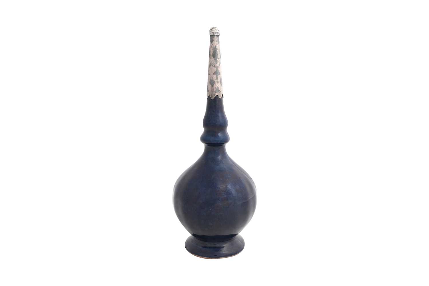 Lot 15 - A KANGXI PORCELAIN MONOCHROME POTTERY BOTTLE FOR THE ISLAMIC MARKET