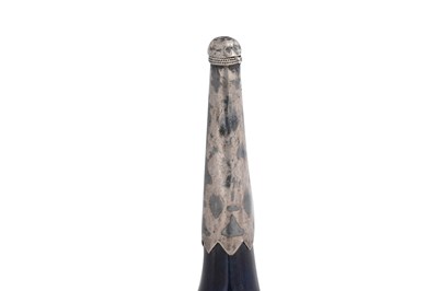 Lot 15 - A KANGXI PORCELAIN MONOCHROME POTTERY BOTTLE FOR THE ISLAMIC MARKET
