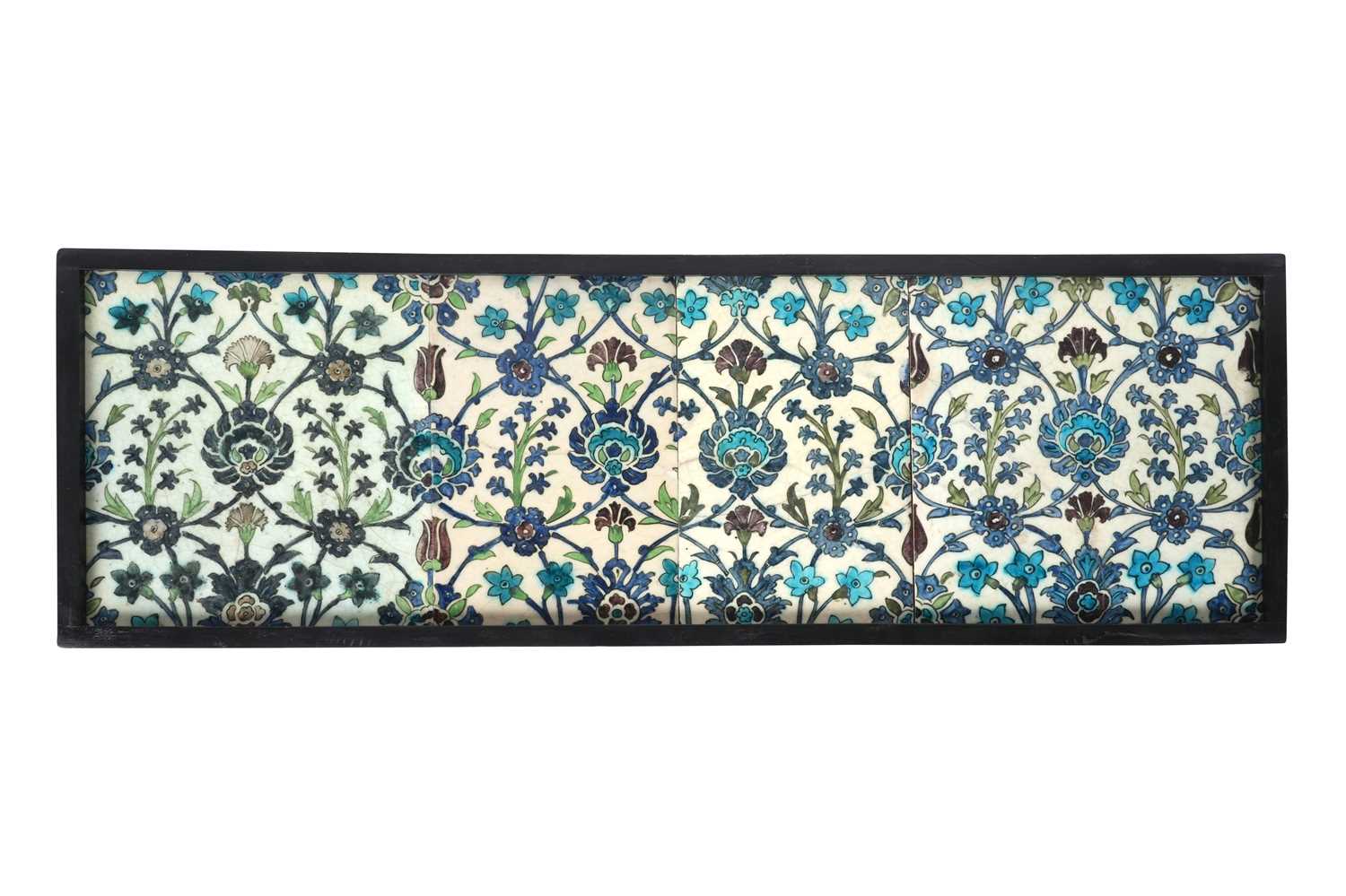 Lot 19 - A LARGE PANEL OF DAMASCUS POTTERY TILES