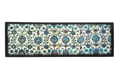 Lot 19 - A LARGE PANEL OF DAMASCUS POTTERY TILES