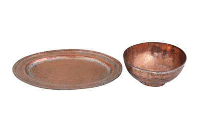 Lot 83 - TWO TINNED COPPER METALWORK