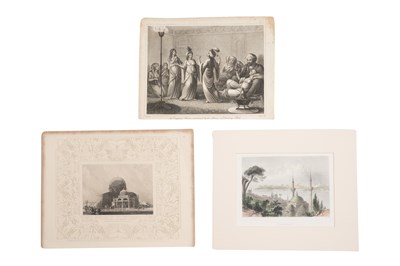 Lot 97 - A COLLECTION OF THREE LITHOGRAPHIC PRINTS WITH ORIENTALIST SUBJECT