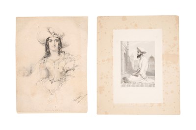 Lot 98 - TWO LITHOGRAPHIC PRINTS WITH ORIENTAL SUBJECTS
