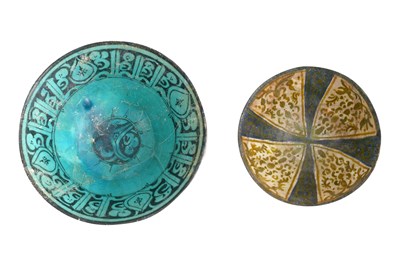 Lot 71 - TWO MEDIEVAL PERSIAN POTTERY BOWLS
