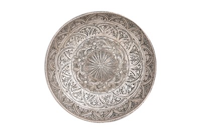 Lot 175 - AN OTTOMAN SILVER REPOUSSÉ HAMMAM BOWL