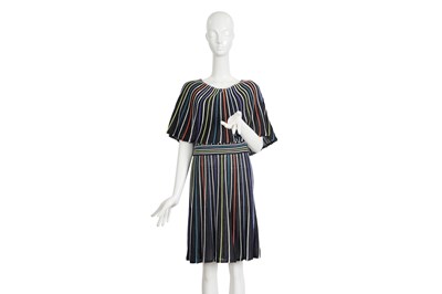 Lot 73 - M MISSONI MULTICOLOUR STRIPED JERSEY DRESS