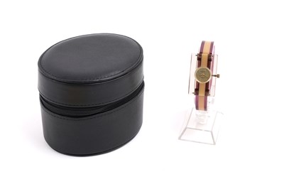 Lot 46 - GUCCI PLEXIGLASS BANGLE WRISTWATCH