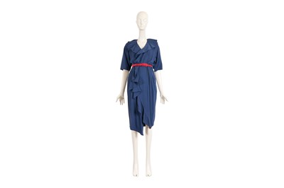 Lot 112 - WORKERS FOR FREEDOM NAVY WRAP DRESS