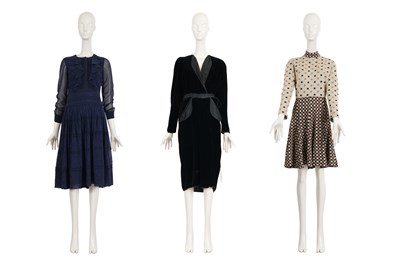 Lot 2 - A COLLECTION OF THREE VINTAGE DRESSES