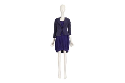 Lot 58 - ISSEY MIYAKE VIOLET CAULIFLOWER DESIGN DRESS AND JACKET