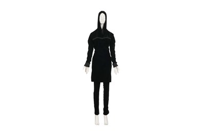 Lot 62 - JEAN PAUL GAULTIER BLACK HOODIE DRESS AND TROUSERS SET FOR GAULTIER²