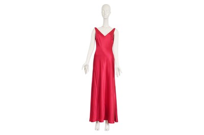 Lot 86 - RALPH LAUREN RED 'SIREN' EVENING GOWN