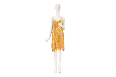 Lot 32 - DRIES VAN NOTEN GOLD SILK DRESS