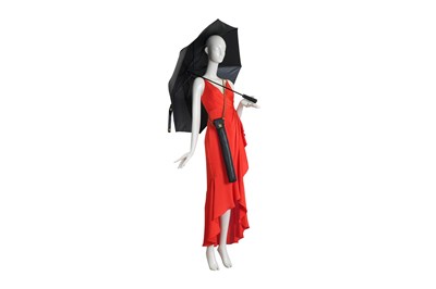 Lot 21 - CHANEL UMBRELLA WITH BLACK SCABBARD