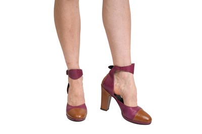 Lot 123 - DRIES VAN NOTEN TWO-TONE SHOES