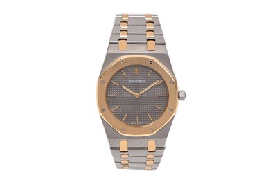 Lot 79 - AN ELEGANT AND WELL-PRESERVED MEN’S AUDEMARS PIGUET 18K ROSE GOLD AND STAINLESS STEEL QUARTZ BRACELET WATCH.