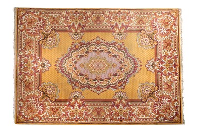 Lot 105 - A YELLOW GROUND ORIENTAL CARPET