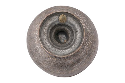 Lot 54 - AN ISLAMIC-STYLE VICTORIAN ELECTROPLATED LARGE FOOTED BOWL