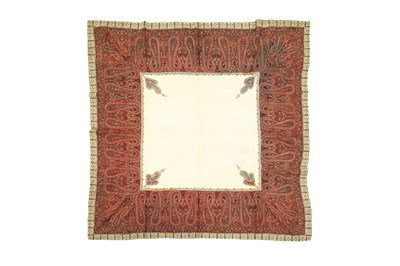 Lot 183 - A LARGE SQUARE SHAWL (RUMAL)