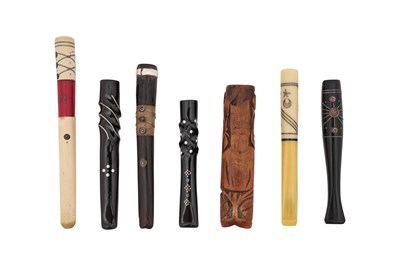 Lot 229 - A GROUP OF SEVEN OTTOMAN ASSORTED MOUTHPIECES