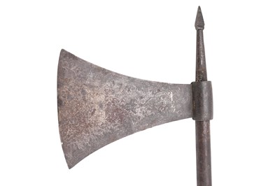 Lot 88 - AN INDO-PERSIAN TABAR BATTLEAXE
