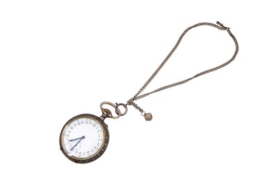 Lot 4 - A SWISS GOLIATH OPEN FACED SILVER POCKET WATCH