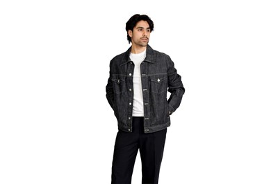 Lot 77 - VERSACE JEANS GENTLEMAN'S CLASSIC DARK INDIGO DENIM JACKET