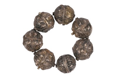 Lot 239 - A YEMENI SILVER BEAD BRACELET
