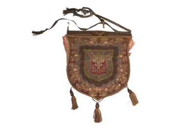 Lot 180 - AN OTTOMAN ZOUK SILK PURSE