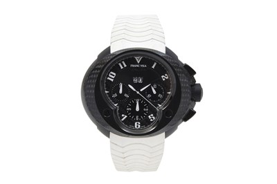 A RARE FRANC VILLA MEN’S CARBON FIBER DLC COATING AUTOMATIC CHRONOGRAPH WRISTWATCH.