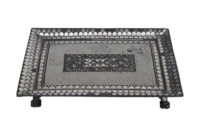 Lot 88 - A BIDRI SILVER-INLAID TRAY