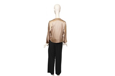 Lot 78 - A ZORAN THREE-PIECE MINIMALIST SILK ENSEMBLE