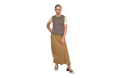 Lot 72 - DRIES VAN NOTEN, THREE PIECE GROUP COMPRISING WAISTCOAT, TOP AND SKIRT