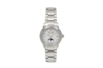 A BLANCPAIN LADIES STAINLESS STEEL AUTOMATIC BRACELET WATCH.
